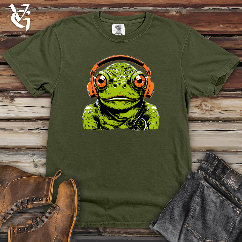 Viking Goods Frog Pond Groove Headphone Hops Heavy Cotton Comfort Colors Tee Moss / L
