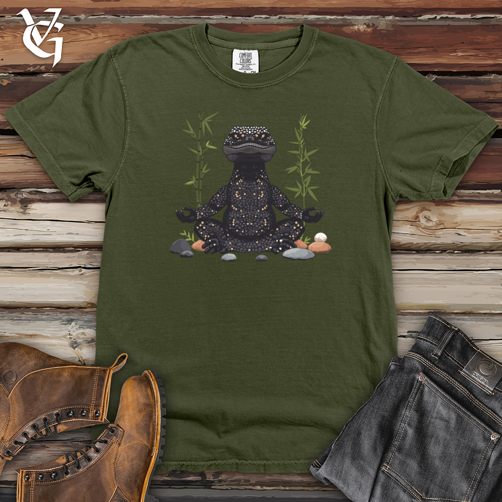 Viking Goods Gila Monster Meditation Heavy Cotton Comfort Colors Tee Moss / L