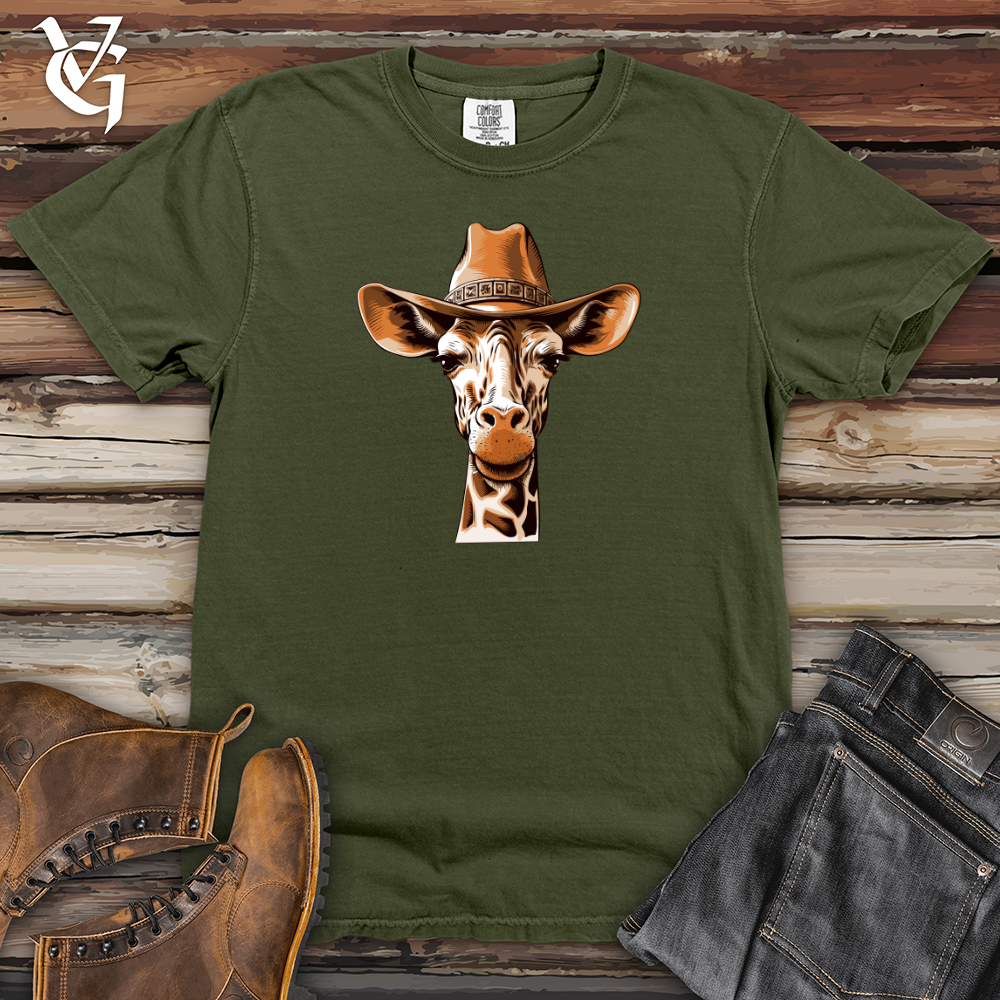 Viking Goods Giraffe Sky High Cowboy Adventure Heavy Cotton Comfort Colors Tee Moss / L
