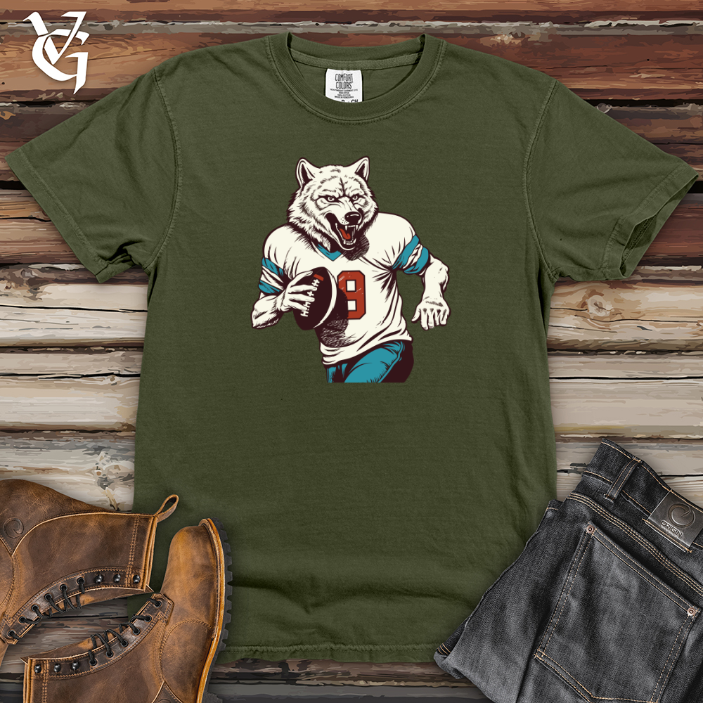 Viking Goods Gridiron Wolf Heavy Cotton Comfort Colors Tee Moss / L