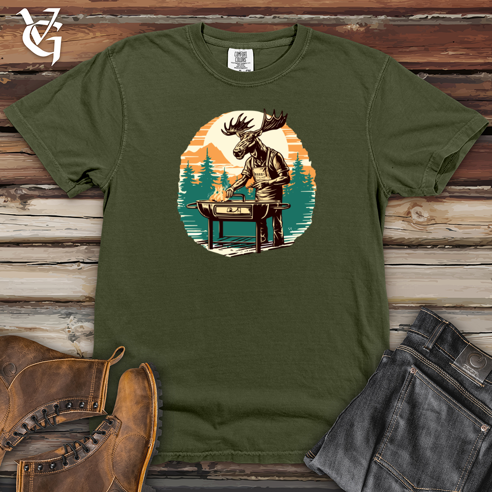 Viking Goods Grilling Bullwinkle Heavy Cotton Comfort Colors Tee Moss / L
