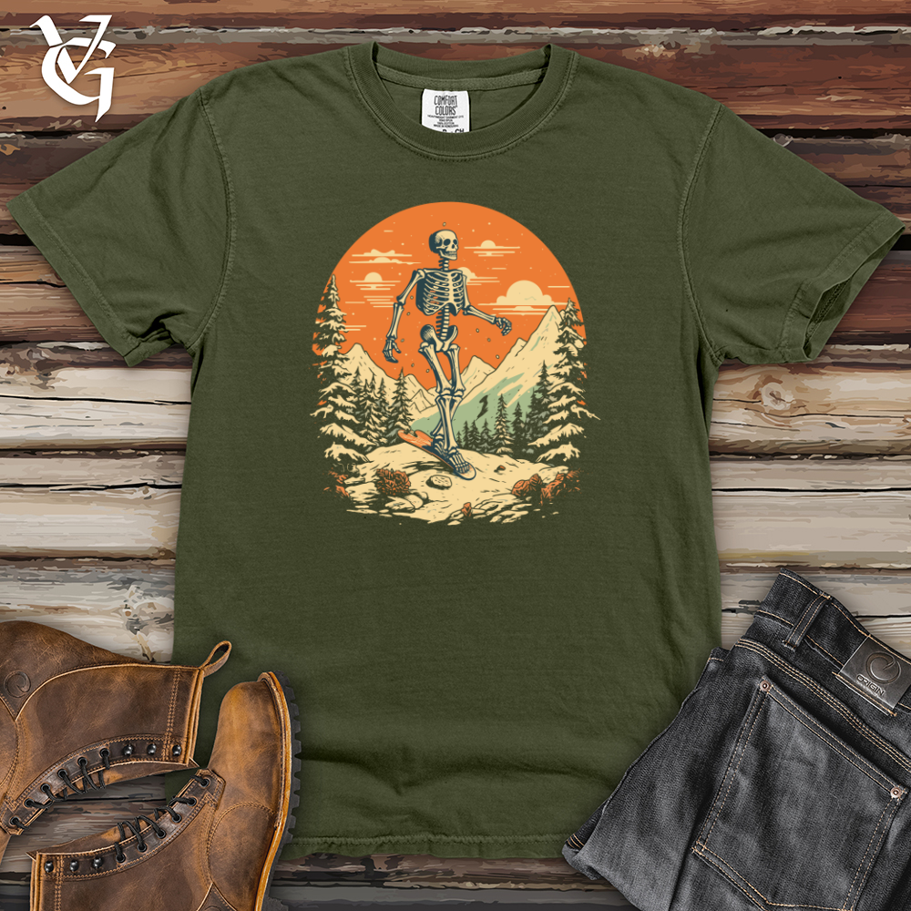 Viking Goods Grunge Snow Hiker Heavy Cotton Comfort Colors Tee Moss / L