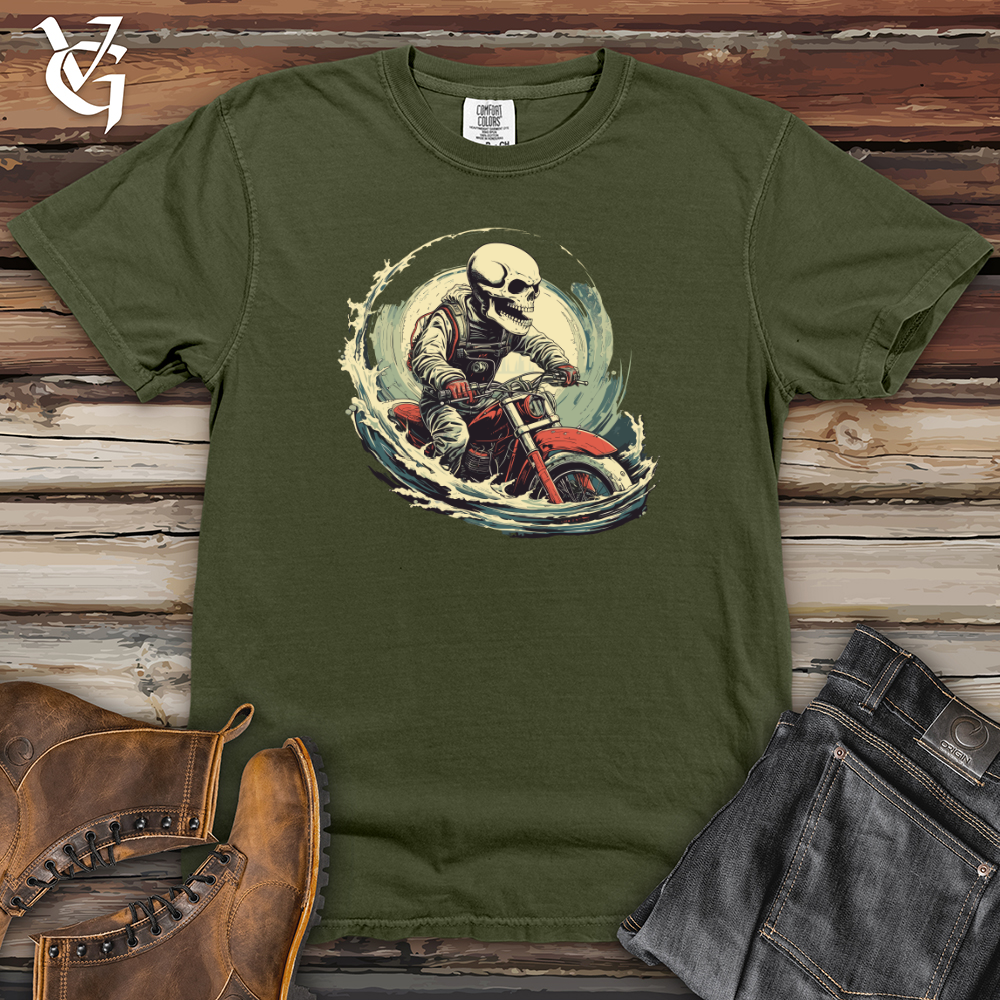 Viking Goods Grunge Whale Dive Heavy Cotton Comfort Colors Tee Moss / L