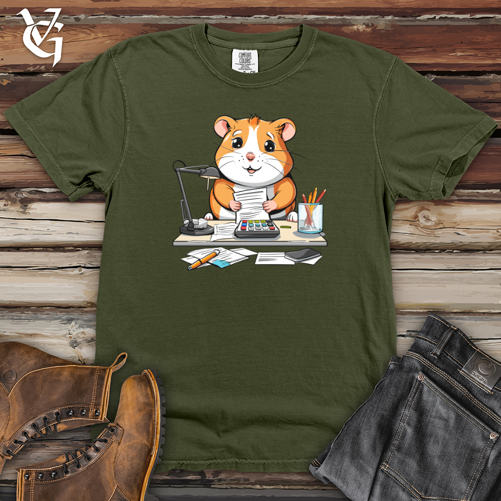 Viking Goods Hamster Accountant Crunch Heavy Cotton Comfort Colors Tee Moss / L