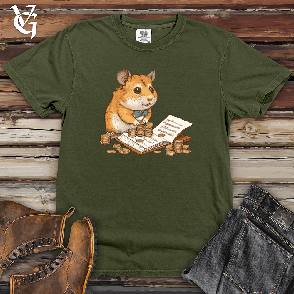 Viking Goods Hamster Finance Manager Heavy Cotton Comfort Colors Tee Moss / L