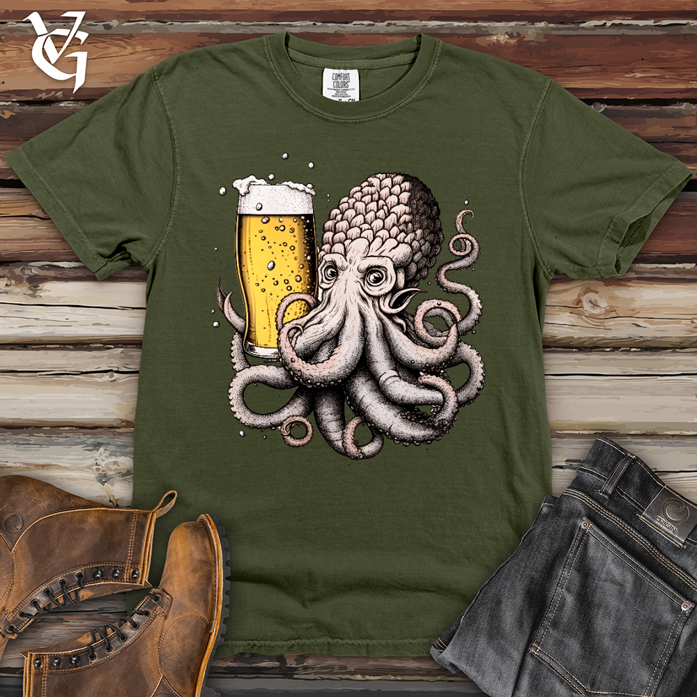 Viking Goods Hoptopus Heavy Cotton Comfort Colors Tee Moss / L