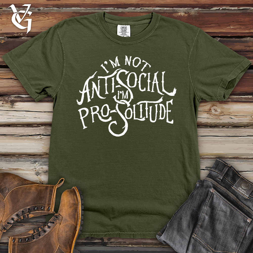 Viking Goods I'm Not AntiSocial Heavy Cotton Comfort Colors Tee Moss / L