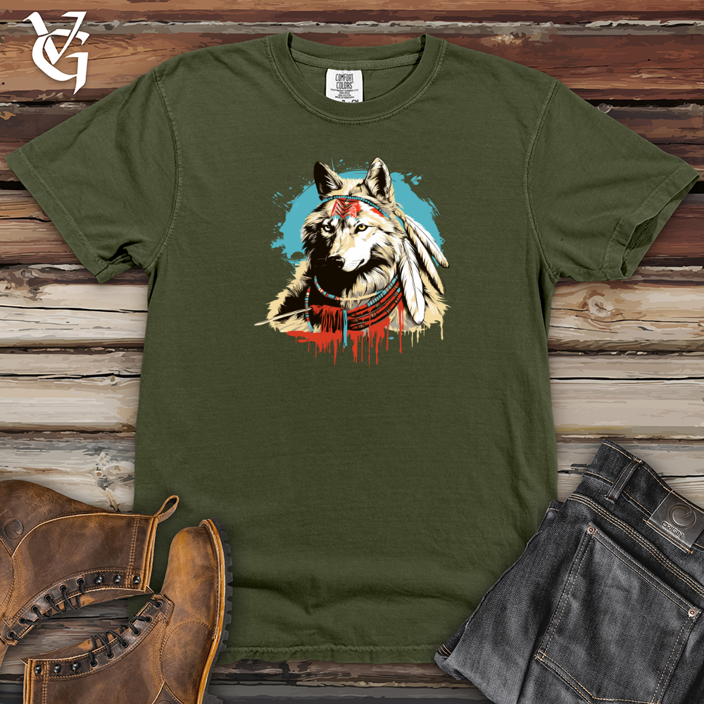 Viking Goods Inky Howl Heavy Cotton Comfort Colors Tee Moss / L