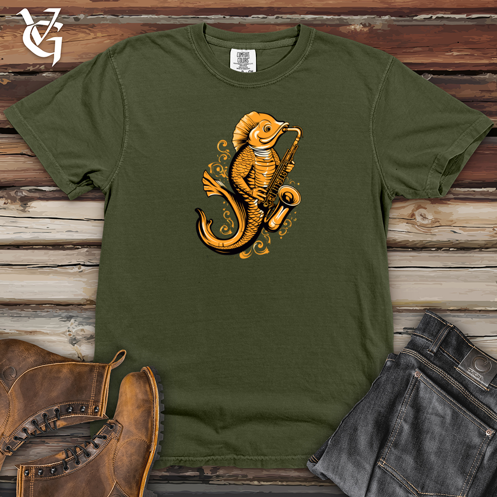 Viking Goods Jazzy Fin Serenade Heavy Cotton Comfort Colors Tee Moss / L