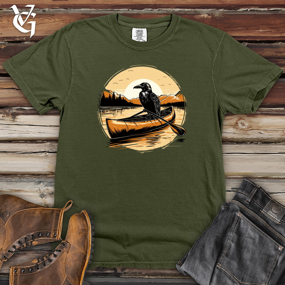 Viking Goods Kayaking Raven Journey Heavy Cotton Comfort Colors Tee Moss / L