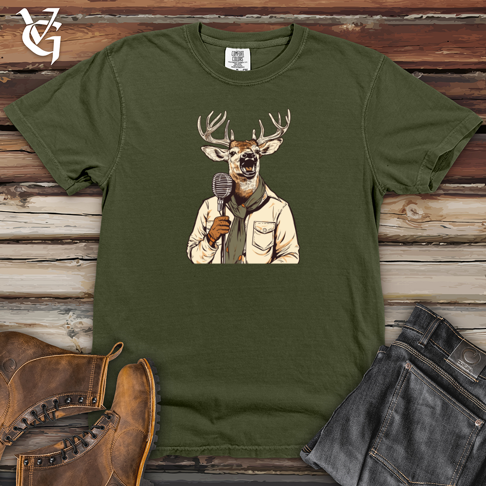 Viking Goods Kooky Crooner Deer Heavy Cotton Comfort Colors Tee Moss / L