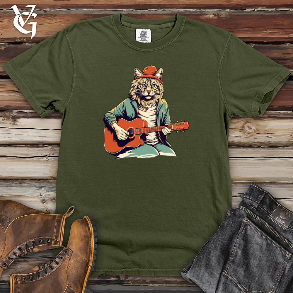 Viking Goods Lynx Guitar Lullabies Heavy Cotton Comfort Colors Tee Moss / L