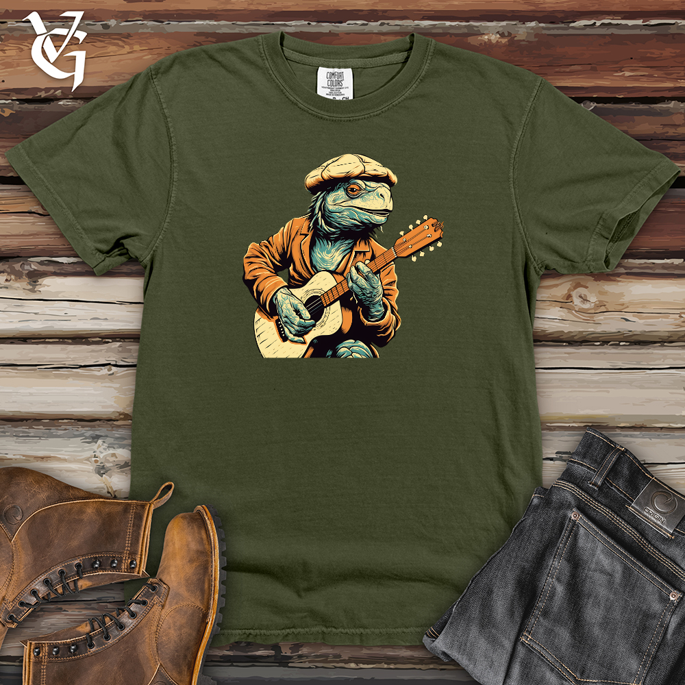 Viking Goods Melodic Reptile Strums Heavy Cotton Comfort Colors Tee Moss / L