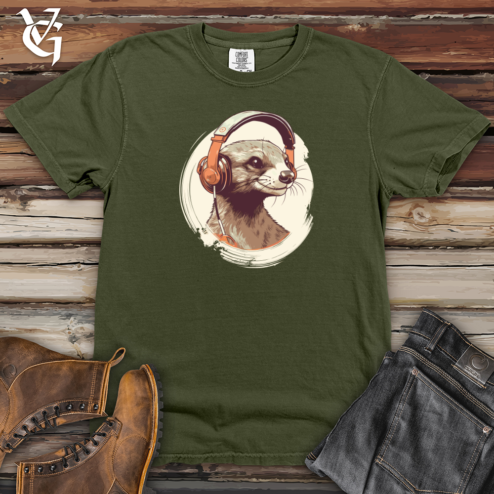 Viking Goods Mongoose Melodies Headphone Beats Heavy Cotton Comfort Colors Tee Moss / L