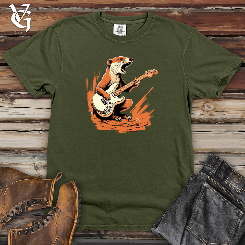 Viking Goods Mongoose Melody Guitar Rockout 01 Heavy Cotton Comfort Colors Tee Moss / L
