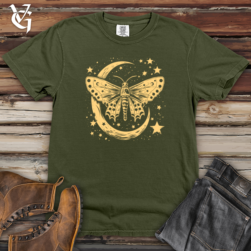 Viking Goods Moth Lunar Dreams Heavy Cotton Comfort Colors Tee Moss / L