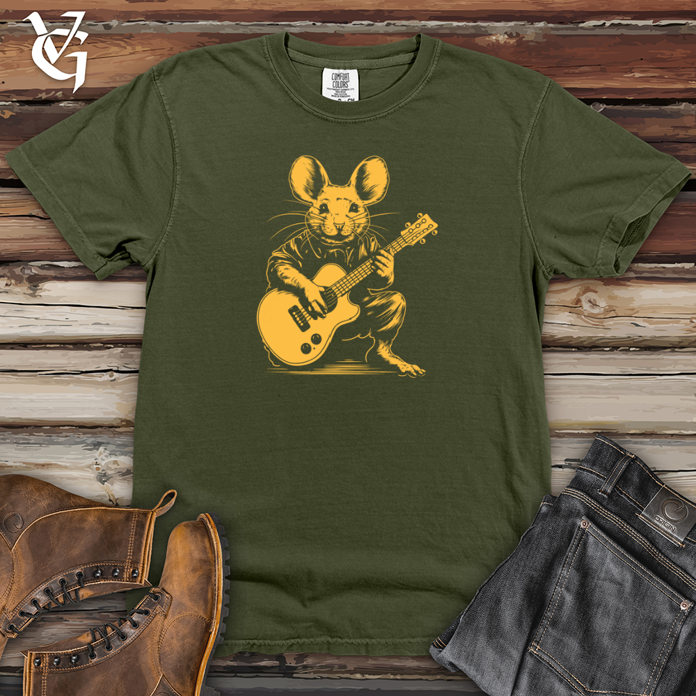 Viking Goods Mouse Melody String Serenade Heavy Cotton Comfort Colors Tee Moss / L
