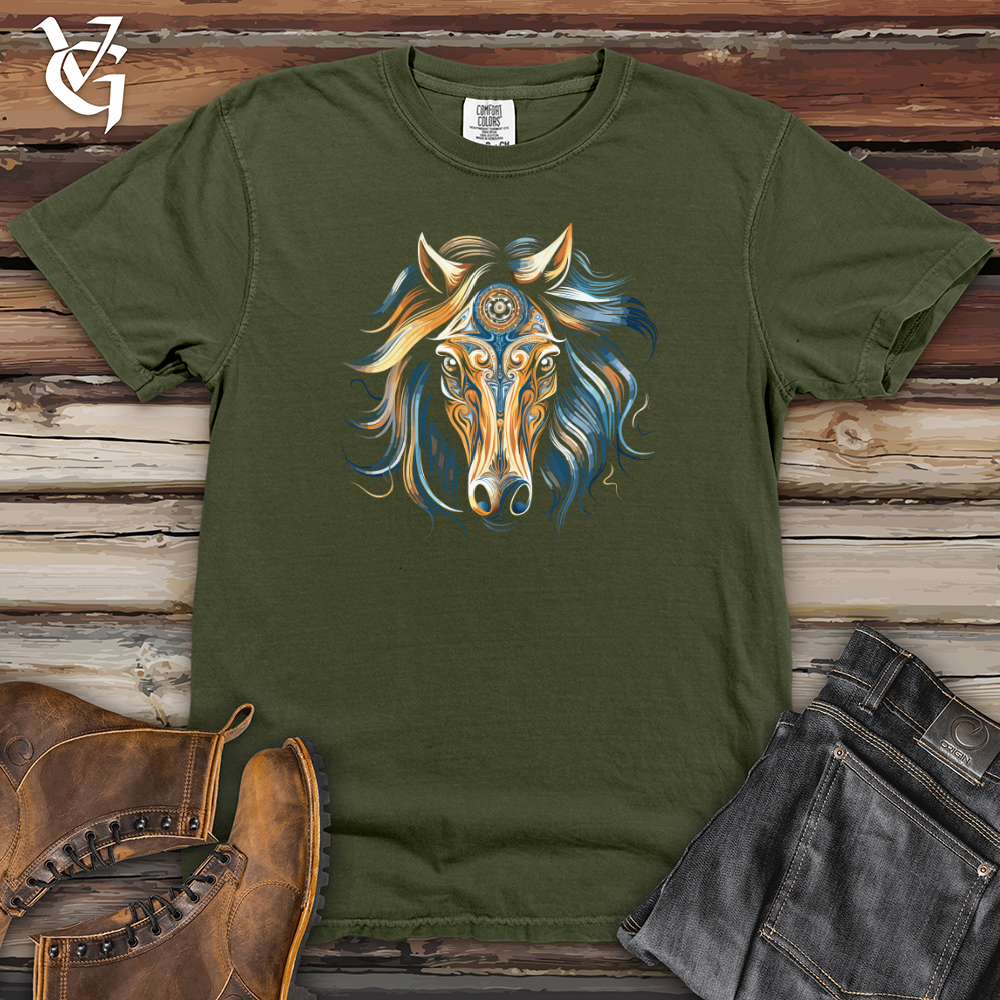 Viking Goods Mystical Equine Vision Heavy Cotton Comfort Colors Tee Moss / L