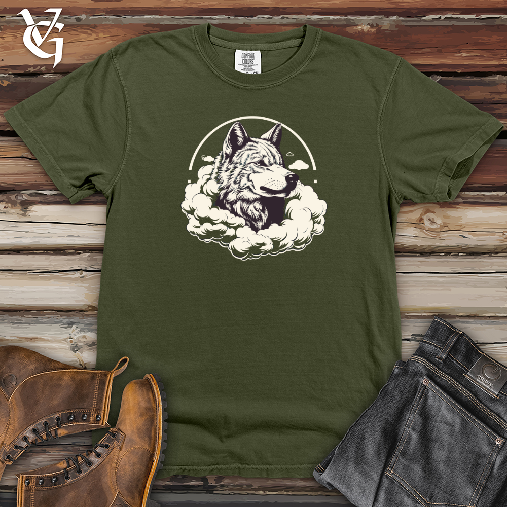 Viking Goods Nebulous Wolf Spirit Heavy Cotton Comfort Colors Tee Moss / L