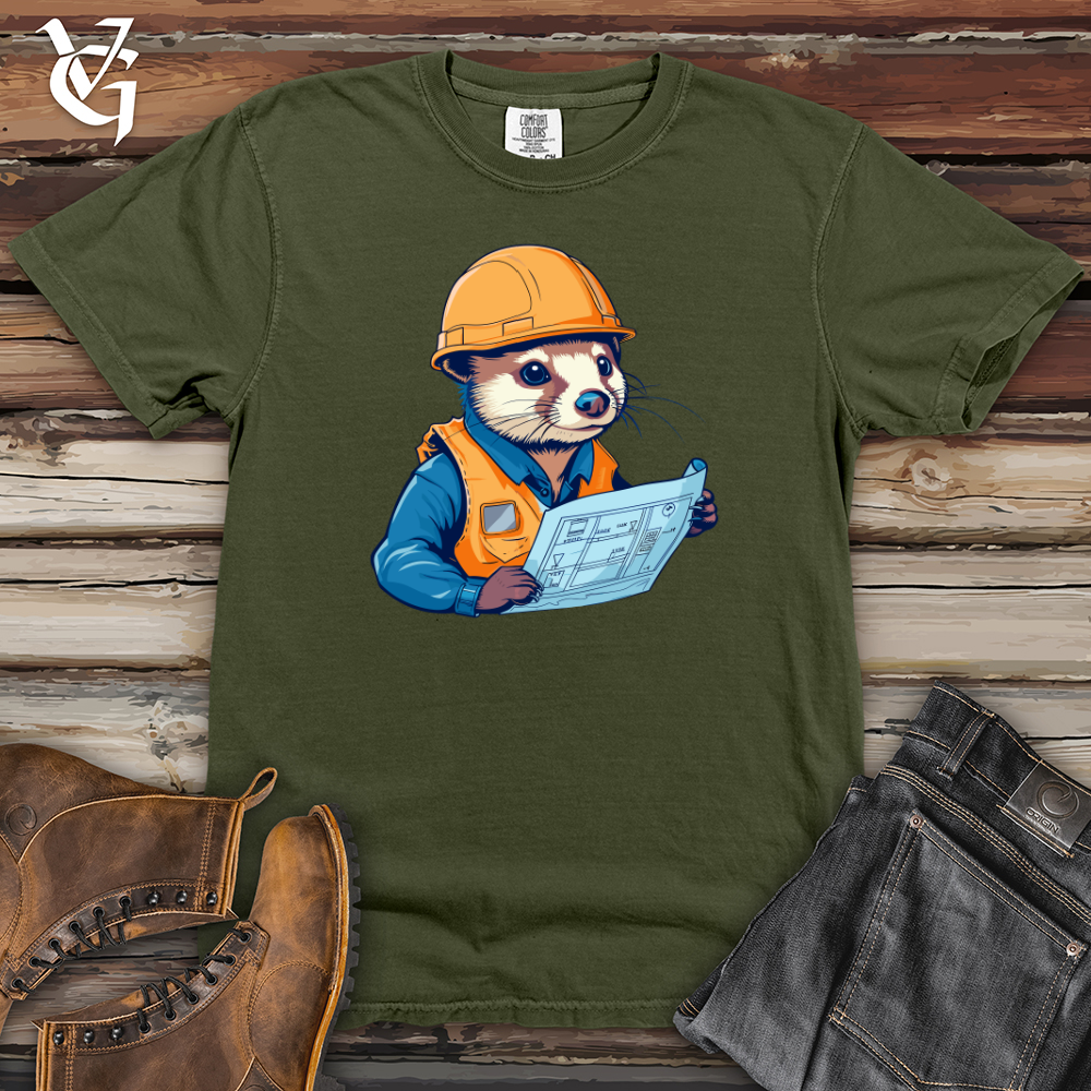 Viking Goods Otter Construction Manager Heavy Cotton Comfort Colors Tee Moss / L