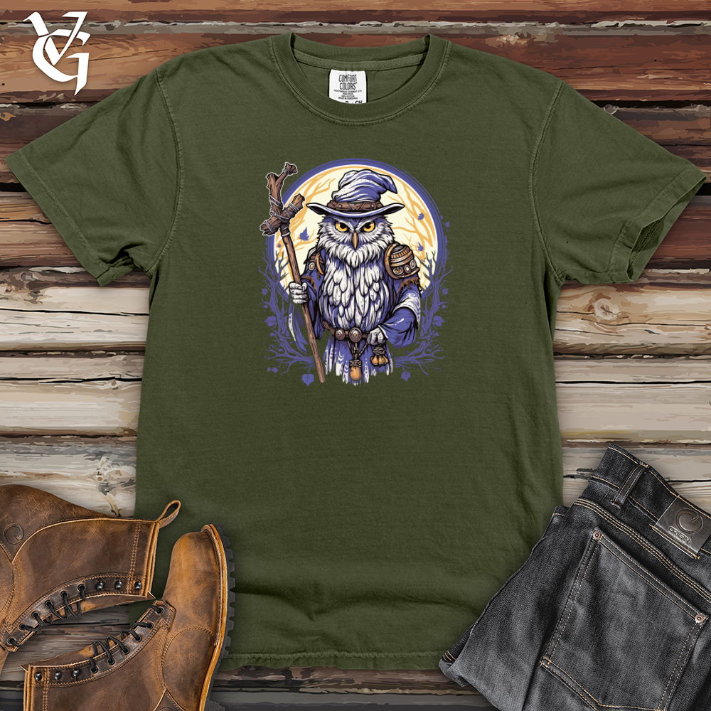Viking Goods Owl Wizardry Moon Heavy Cotton Comfort Colors Tee Moss / L