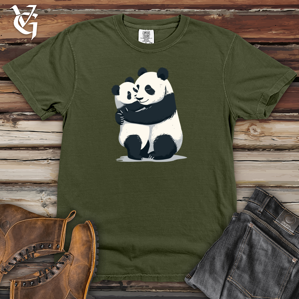 Viking Goods Panda Cuddle Embrace Heavy Cotton Comfort Colors Tee Moss / L