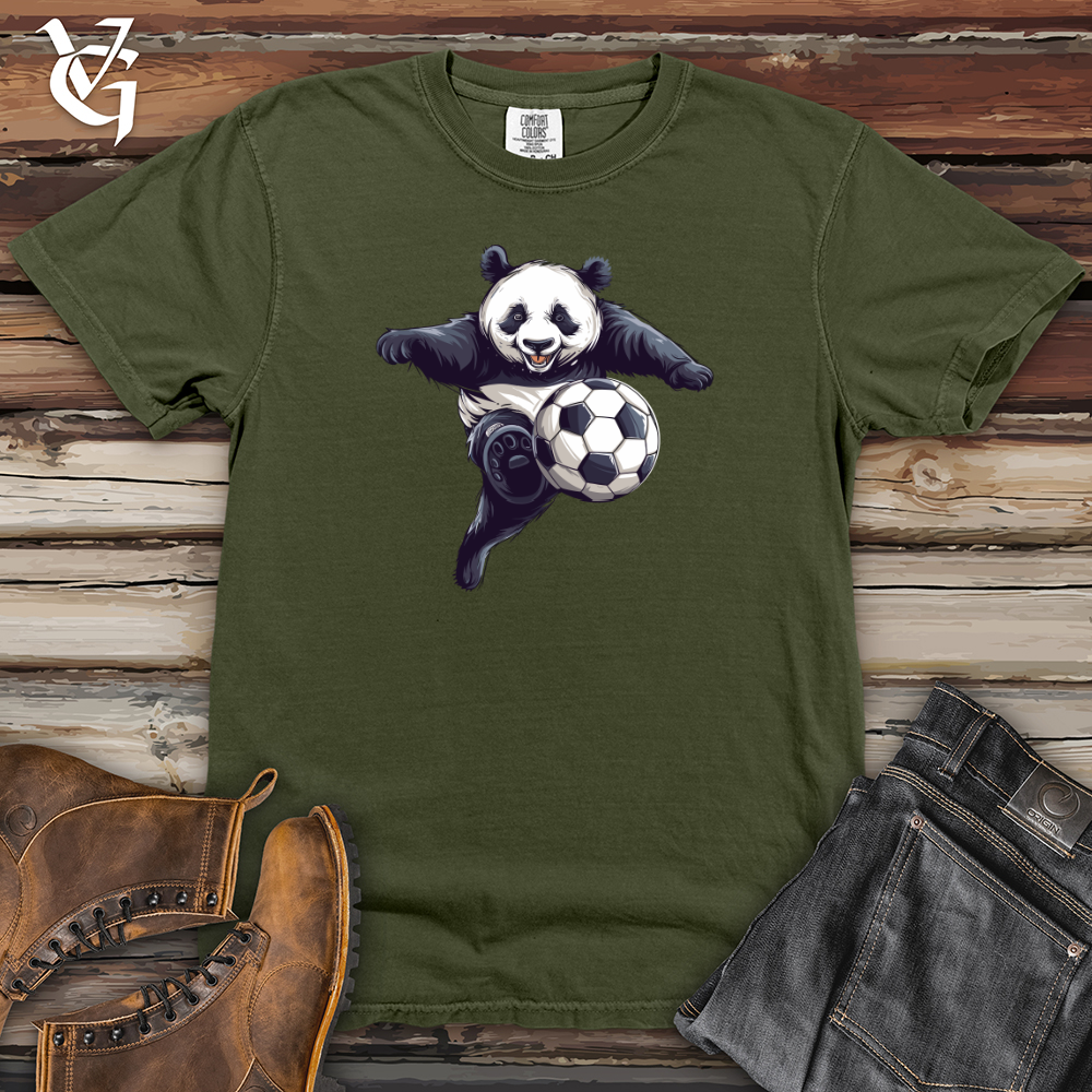 Viking Goods Panda Soccer Strike Heavy Cotton Comfort Colors Tee Moss / L
