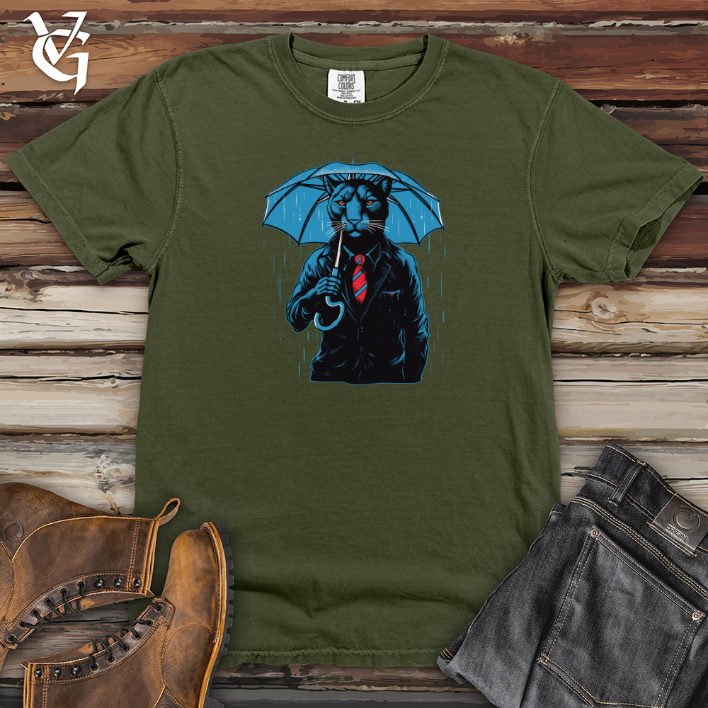 Viking Goods Panther Jungle Drizzle Umbrella Refuge Heavy Cotton Comfort Colors Tee Moss / L