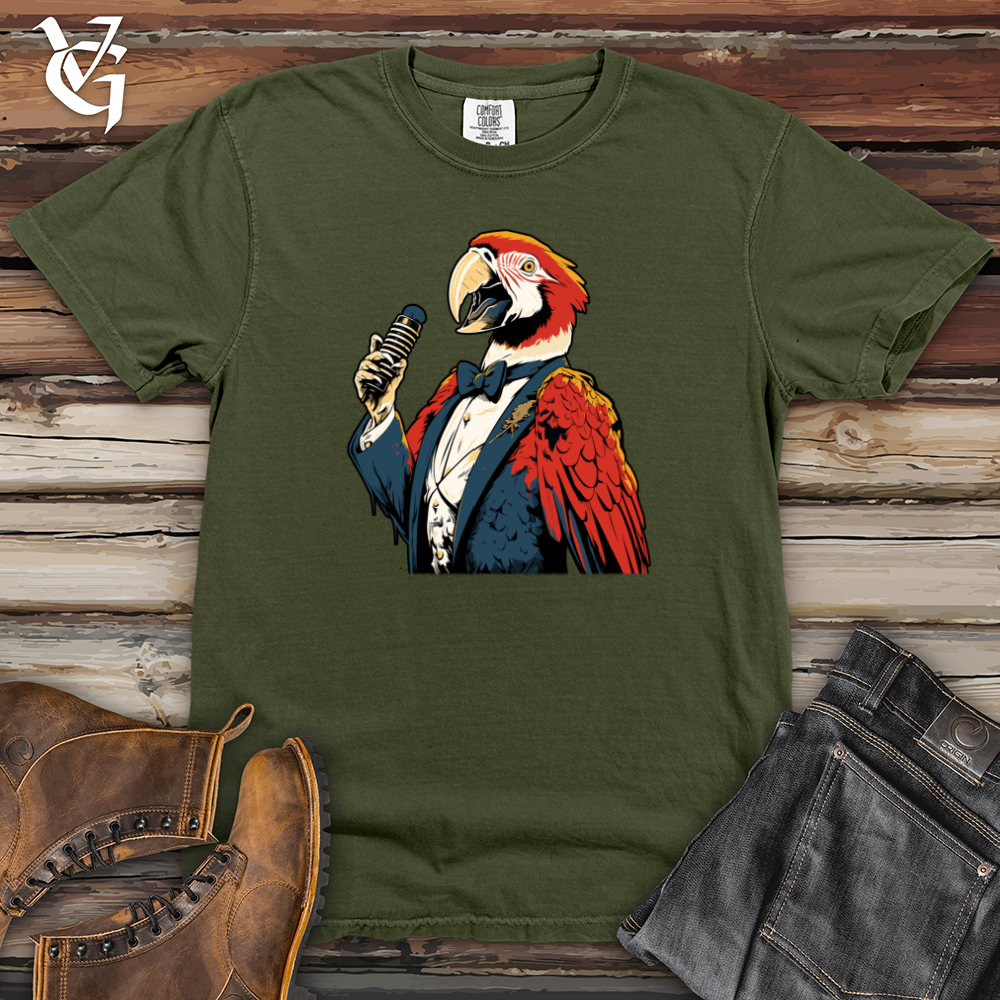 Viking Goods Parrot Crooner Spotlight Heavy Cotton Comfort Colors Tee Moss / L