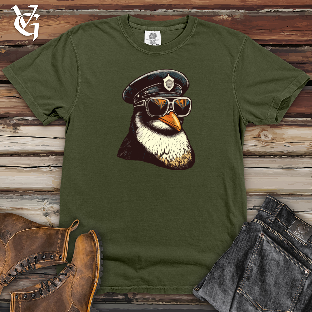 Viking Goods Patrol Penguin Heavy Cotton Comfort Colors Tee Moss / L