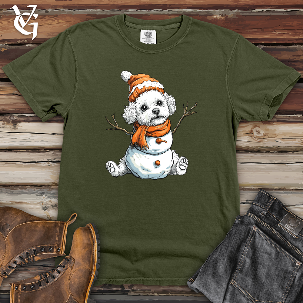 Viking Goods Piggy Beanie Smile Heavy Cotton Comfort Colors Tee Moss / L