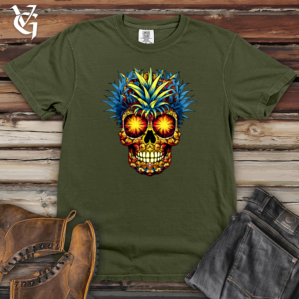 Viking Goods Pineapple Skull 01 Heavy Cotton Comfort Colors Tee Moss / L