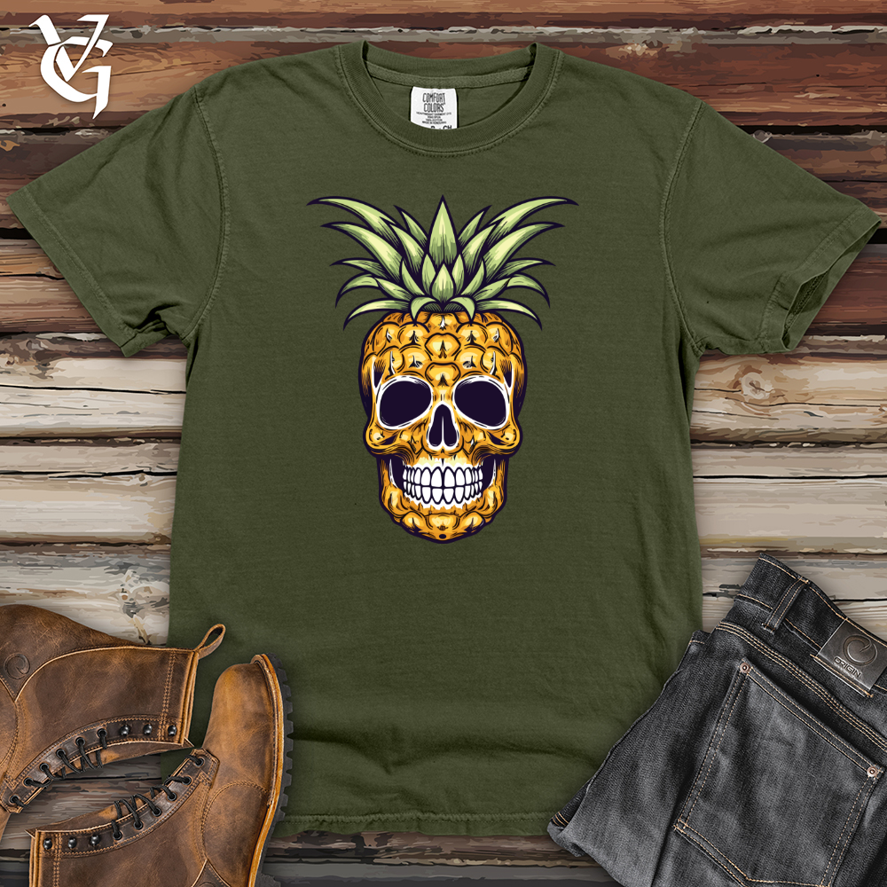 Viking Goods Pineapple Skull Heavy Cotton Comfort Colors Tee Moss / L
