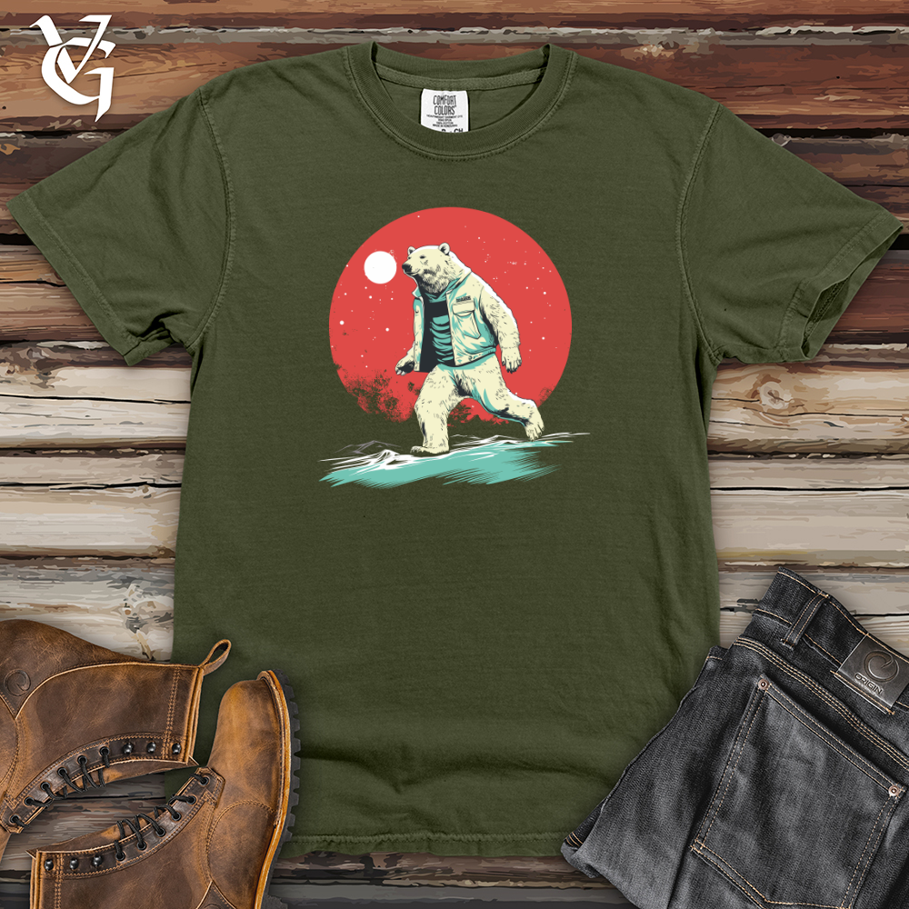 Viking Goods Polar Bear Nightwalk Heavy Cotton Comfort Colors Tee Moss / L