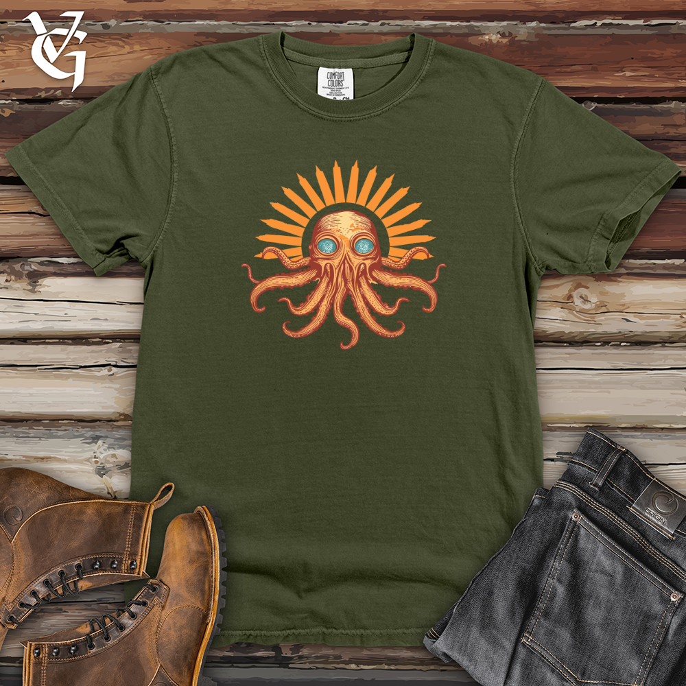 Viking Goods Radiant Tentacled Mirage Heavy Cotton Comfort Colors Tee Moss / L