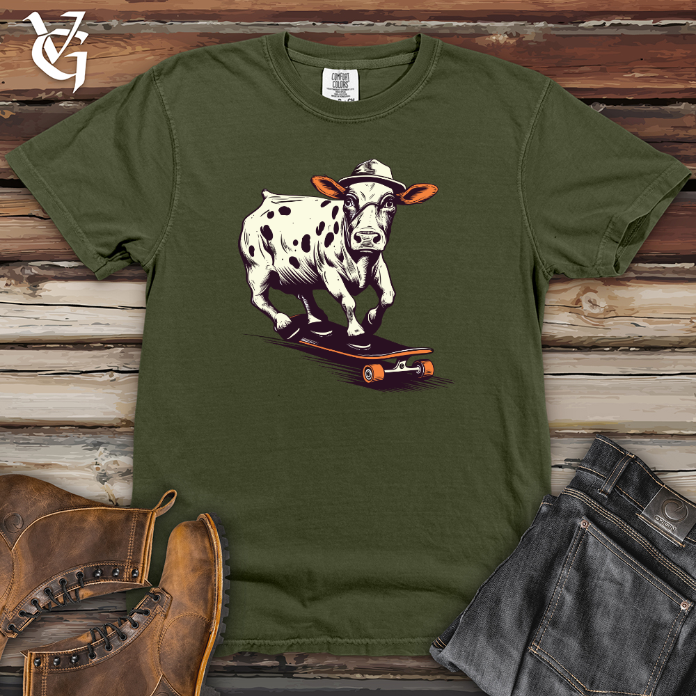 Viking Goods Radical Bovine Skater Heavy Cotton Comfort Colors Tee Moss / L