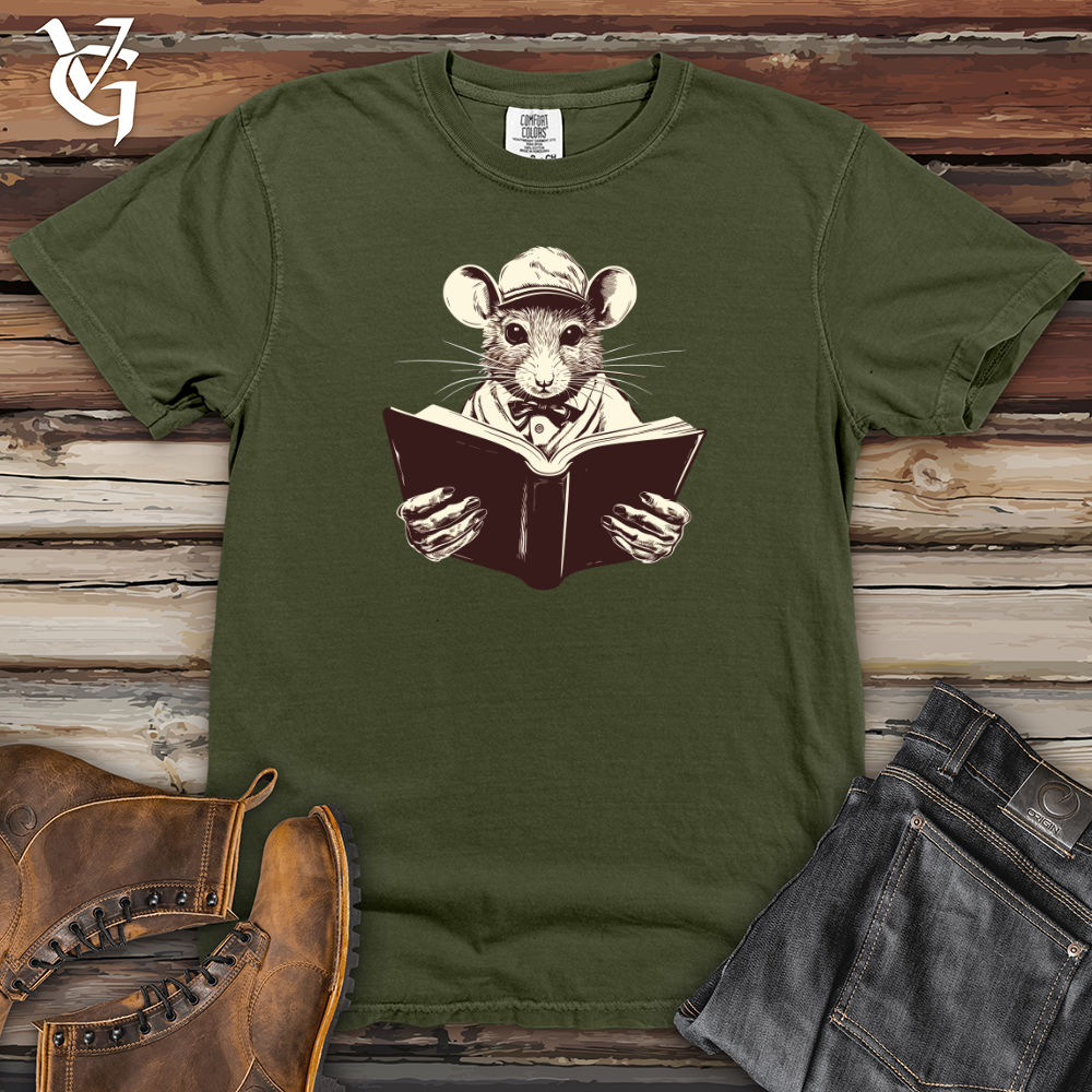 Viking Goods Rat Book Quest Heavy Cotton Comfort Colors Tee Moss / L