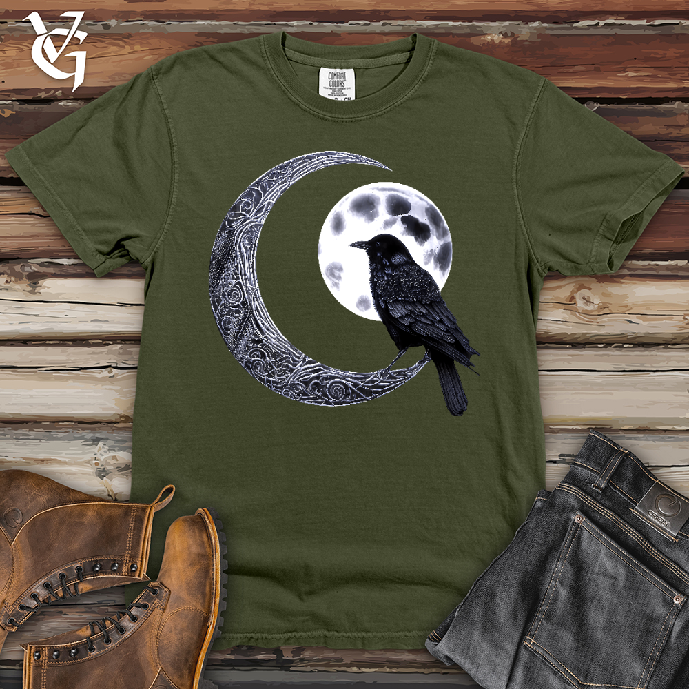 Viking Goods Raven & Moon Negotiations Heavy Cotton Comfort Colors Tee Moss / L
