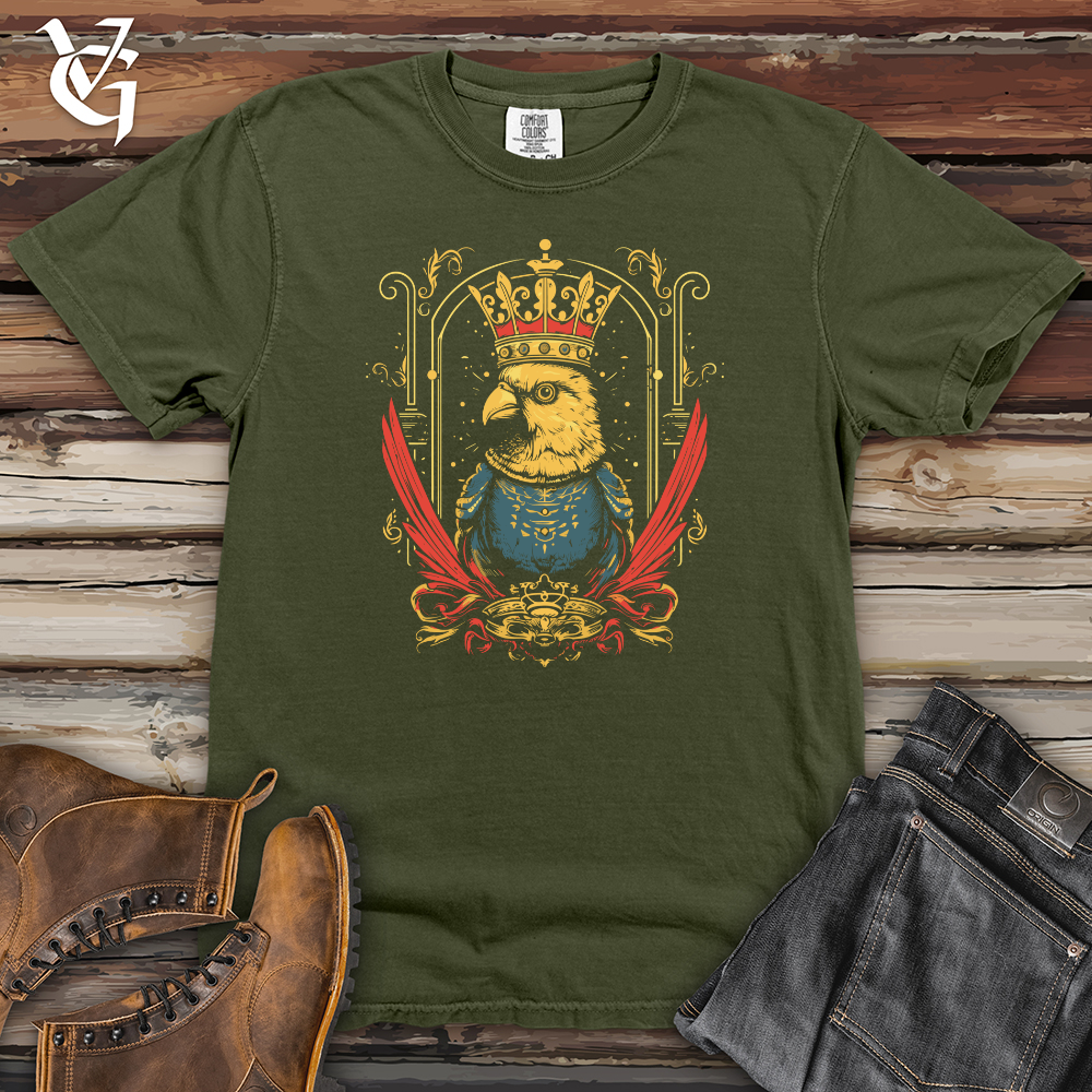 Viking Goods Regal Parakeet Monarch Heavy Cotton Comfort Colors Tee Moss / L