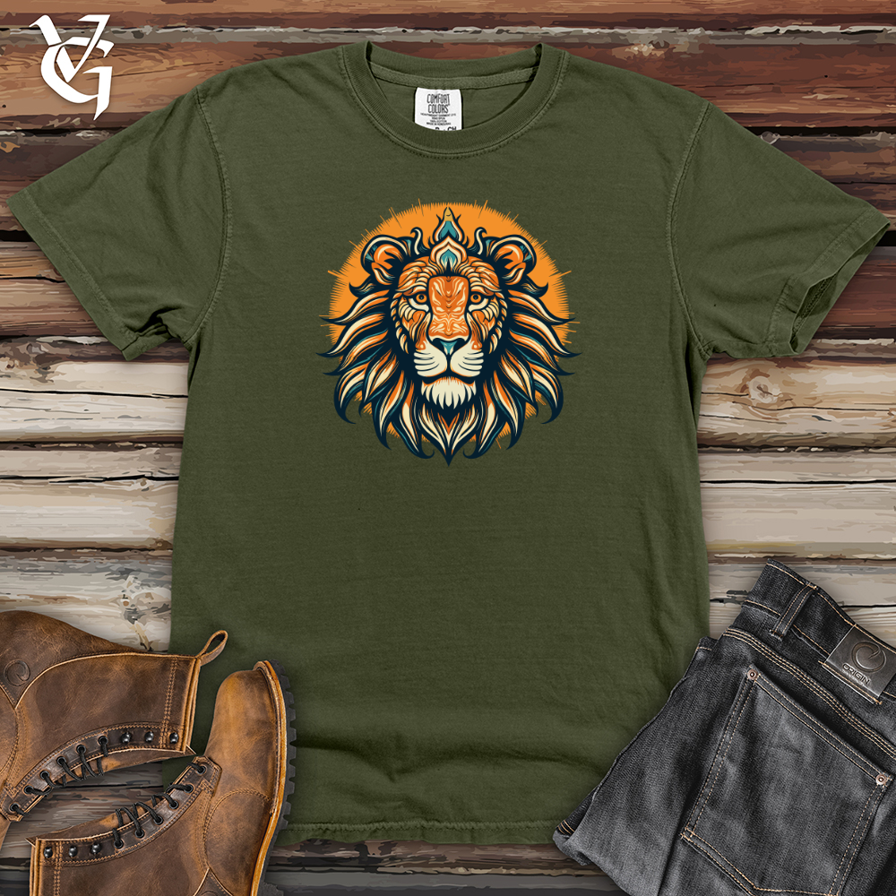 Viking Goods Regal Solar Mane Heavy Cotton Comfort Colors Tee Moss / L