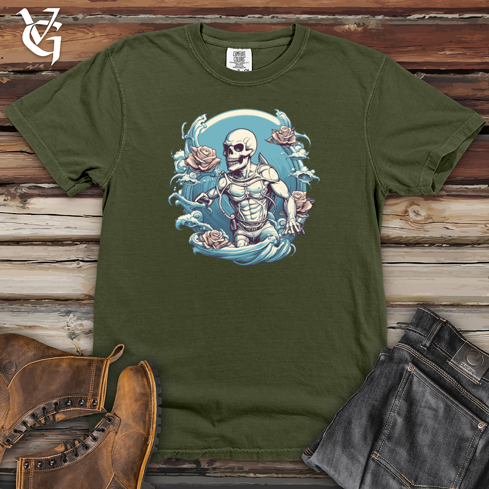 Viking Goods Retro Aquatic Thrillseeker Heavy Cotton Comfort Colors Tee Moss / L