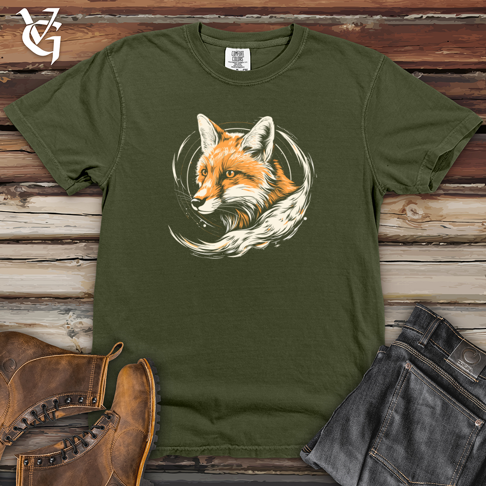 Viking Goods Retro Cosmo Fox Heavy Cotton Comfort Colors Tee Moss / L