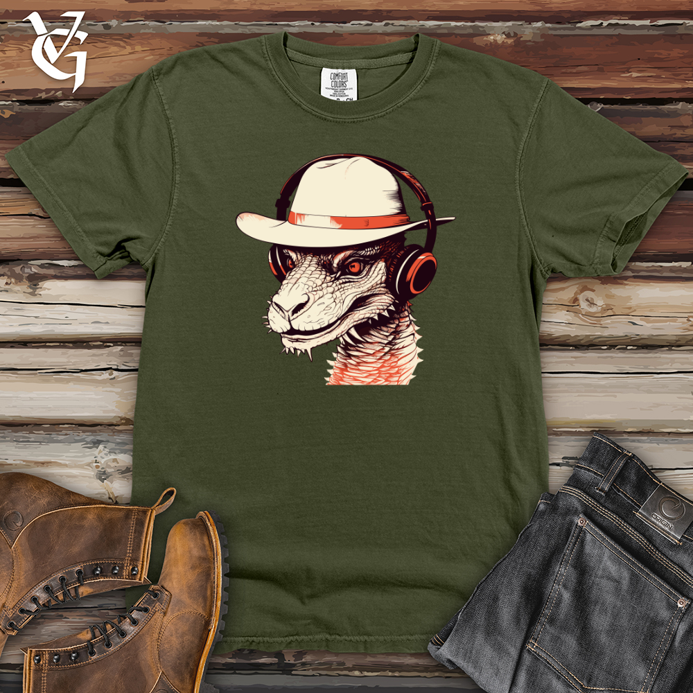 Viking Goods Retro Groove Wyvern Heavy Cotton Comfort Colors Tee Moss / L