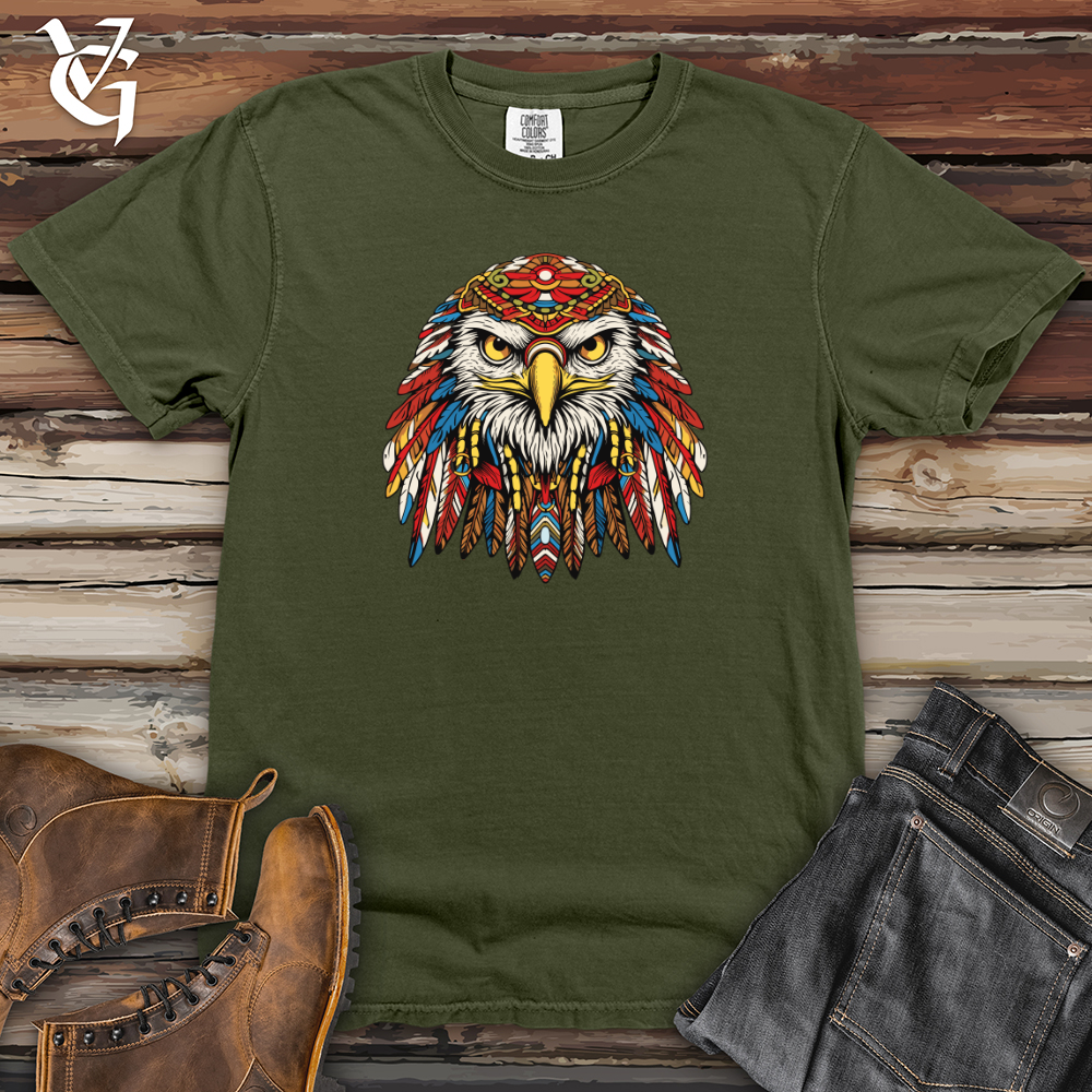 Viking Goods Retro Hippy Eagle Heavy Cotton Comfort Colors Tee Moss / L