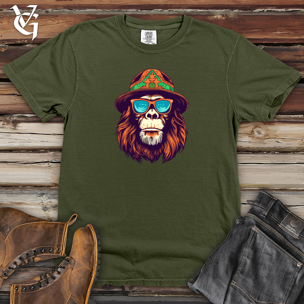 Viking Goods Retro Hippy Monkey 01 Heavy Cotton Comfort Colors Tee Moss / L
