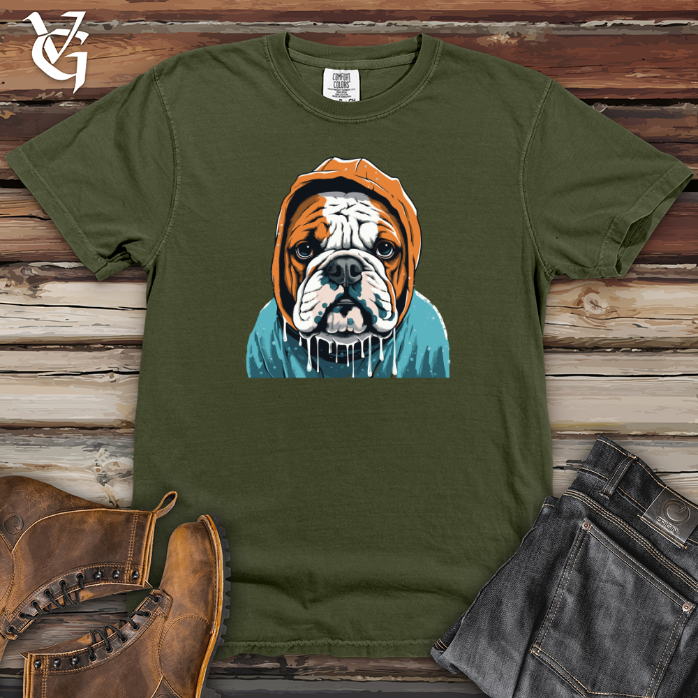 Viking Goods Retro Rainy Bulldog Heavy Cotton Comfort Colors Tee Moss / L