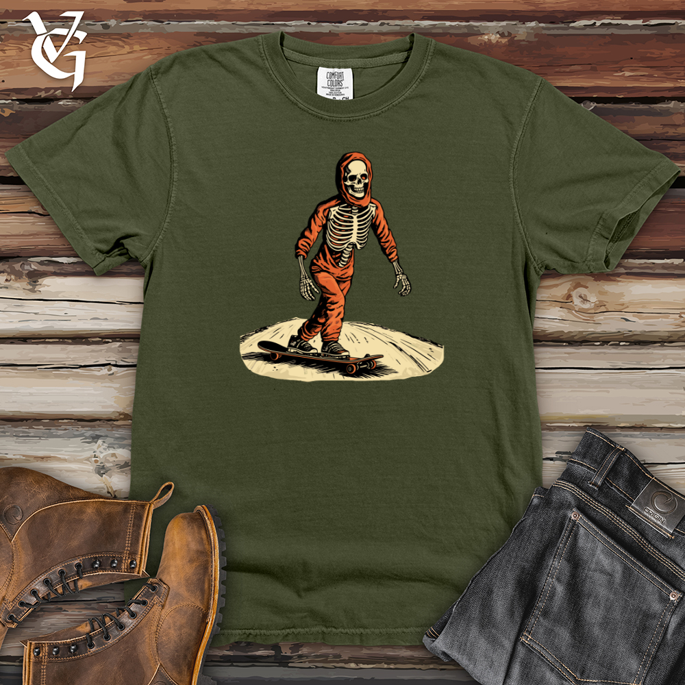 Viking Goods Retro Shred Skeleton Heavy Cotton Comfort Colors Tee Moss / L