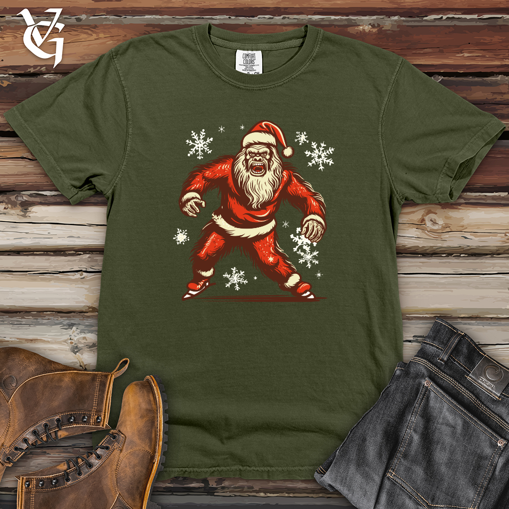 Viking Goods Retro Skating Sasquatch Heavy Cotton Comfort Colors Tee Moss / L