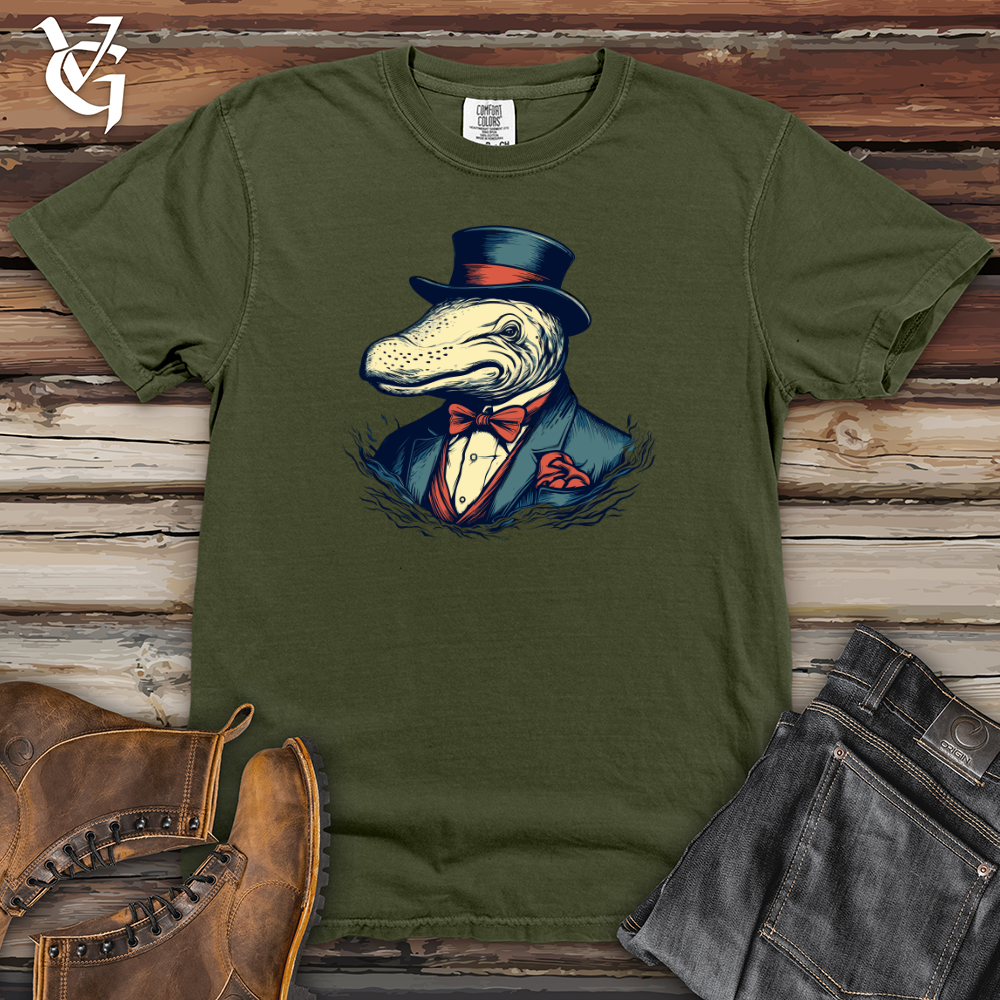 Viking Goods Retro Whaley Mobster Heavy Cotton Comfort Colors Tee Moss / L