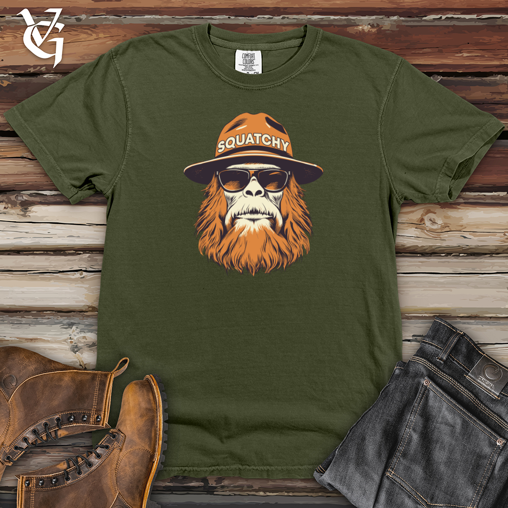 Viking Goods Retro Yeti Fever Heavy Cotton Comfort Colors Tee Moss / L